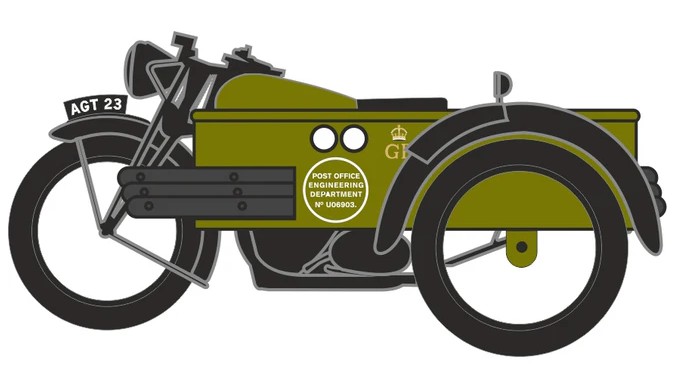 NBSA004 Motorcycle/Sidecar Post Office Telephone
