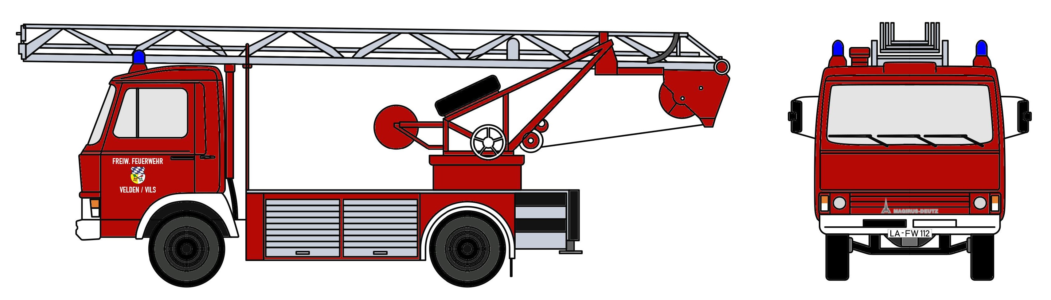4114 Magirus-Deutz 90M5 DL18 FW Velden / Vils