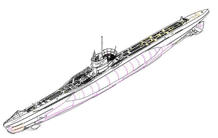 Trumpeter 755912 DKM Navy Typ VII-C U-Boot 05912