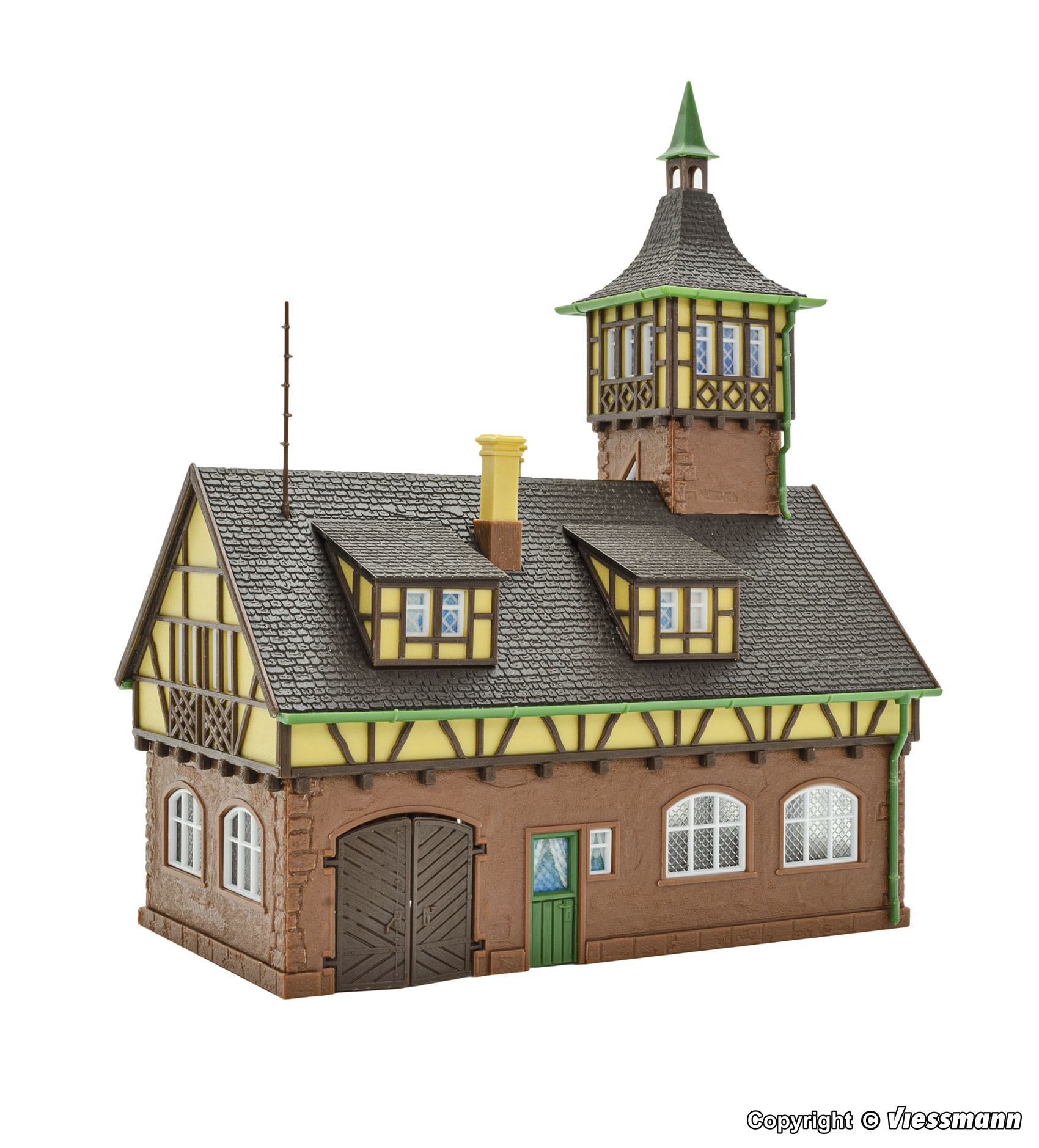 43756 Gerätehalle mit Turm