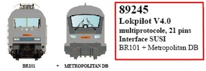 89245 Lokpilot V4.0 21pin, SUSI interface