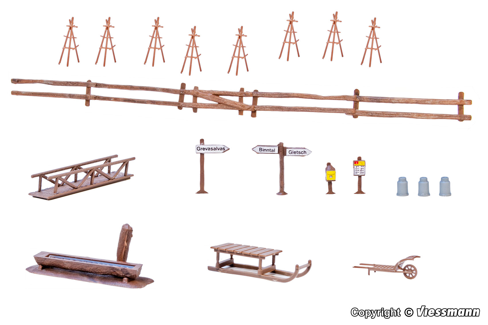 Kibri 38111 Deko-Set Alpenland