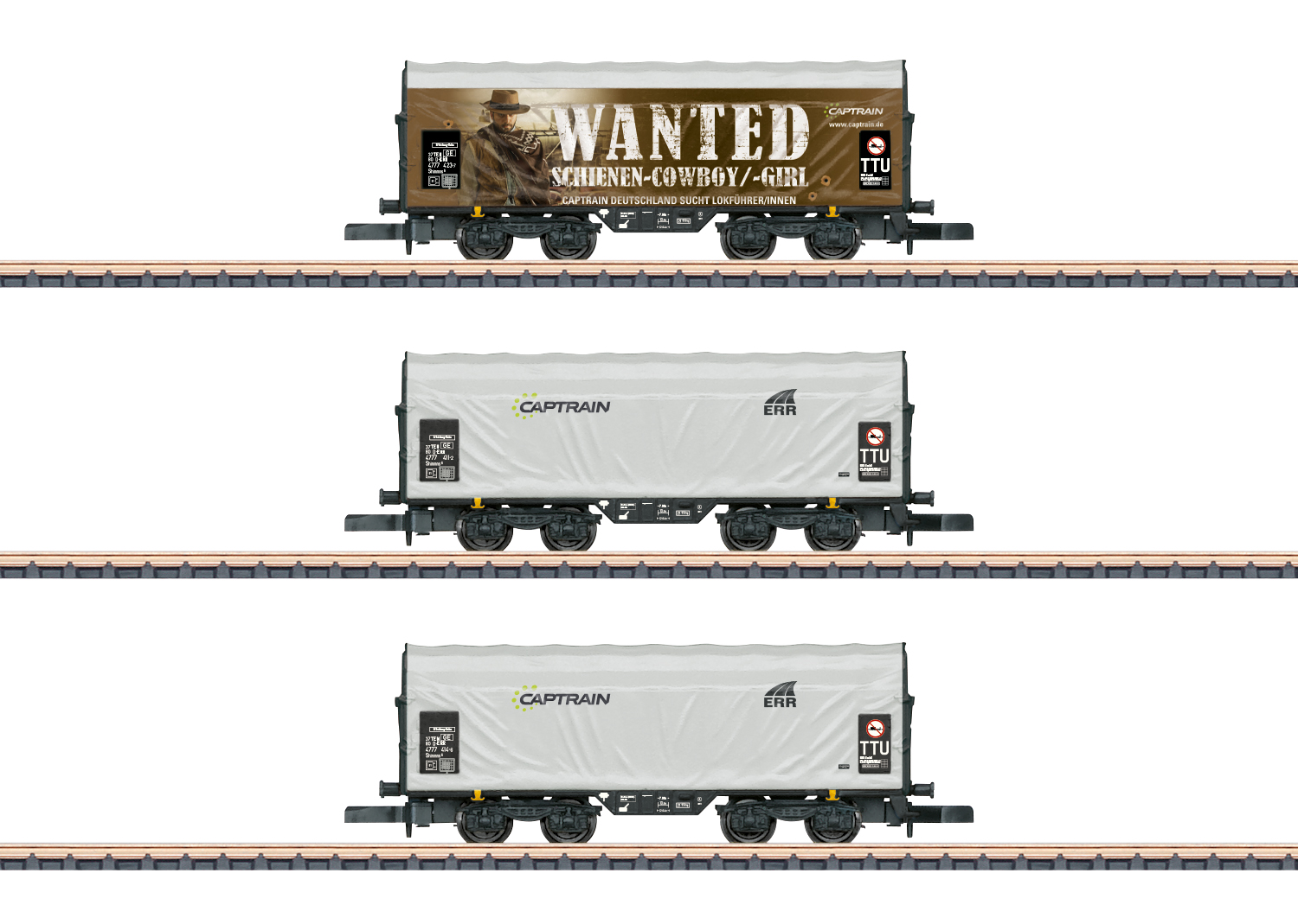 Märklin 86360 ERR Schiebeplanenwagen-Set 3-tlg. Ep.6