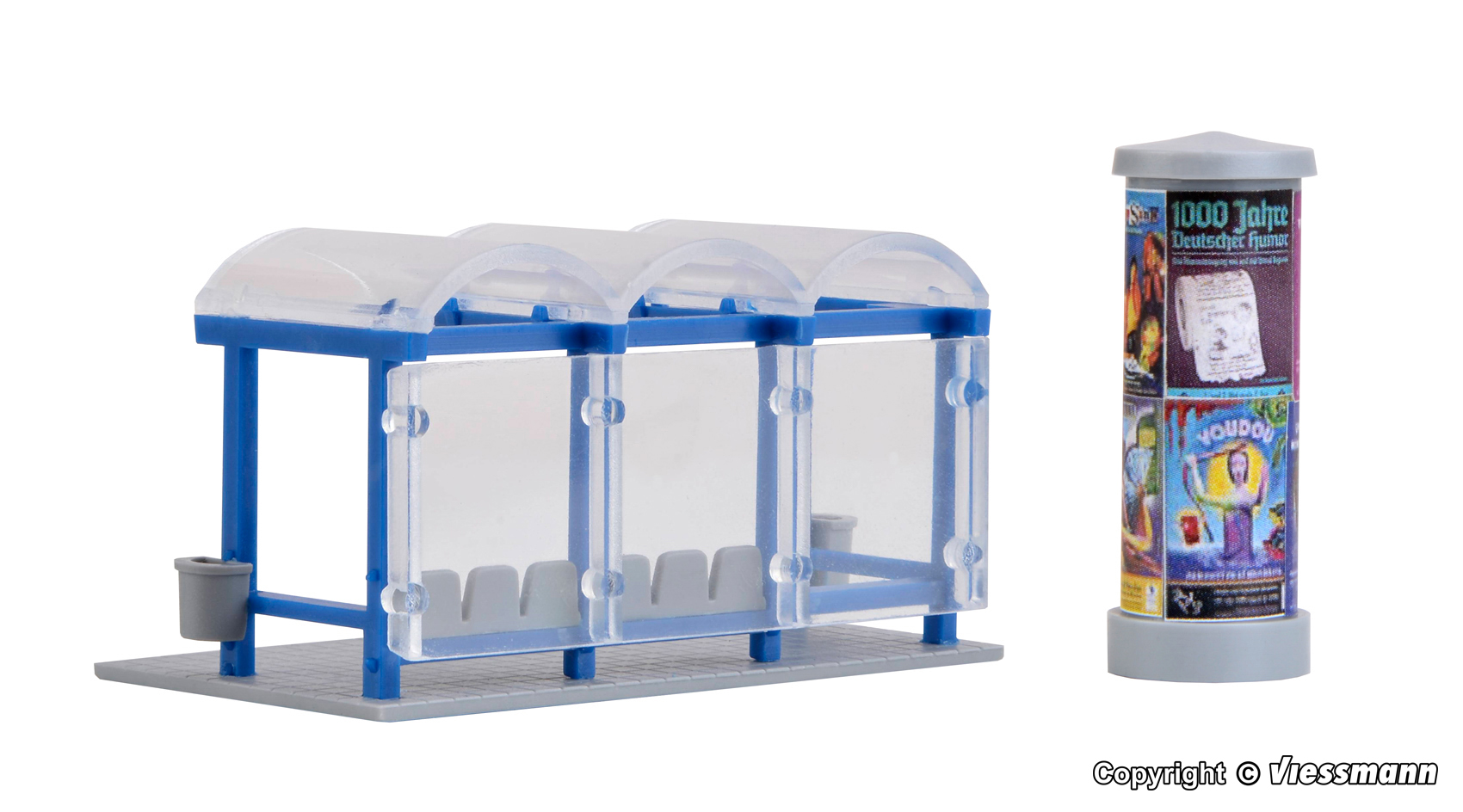 Kibri 38142 Deko-Set Bushaltestelle