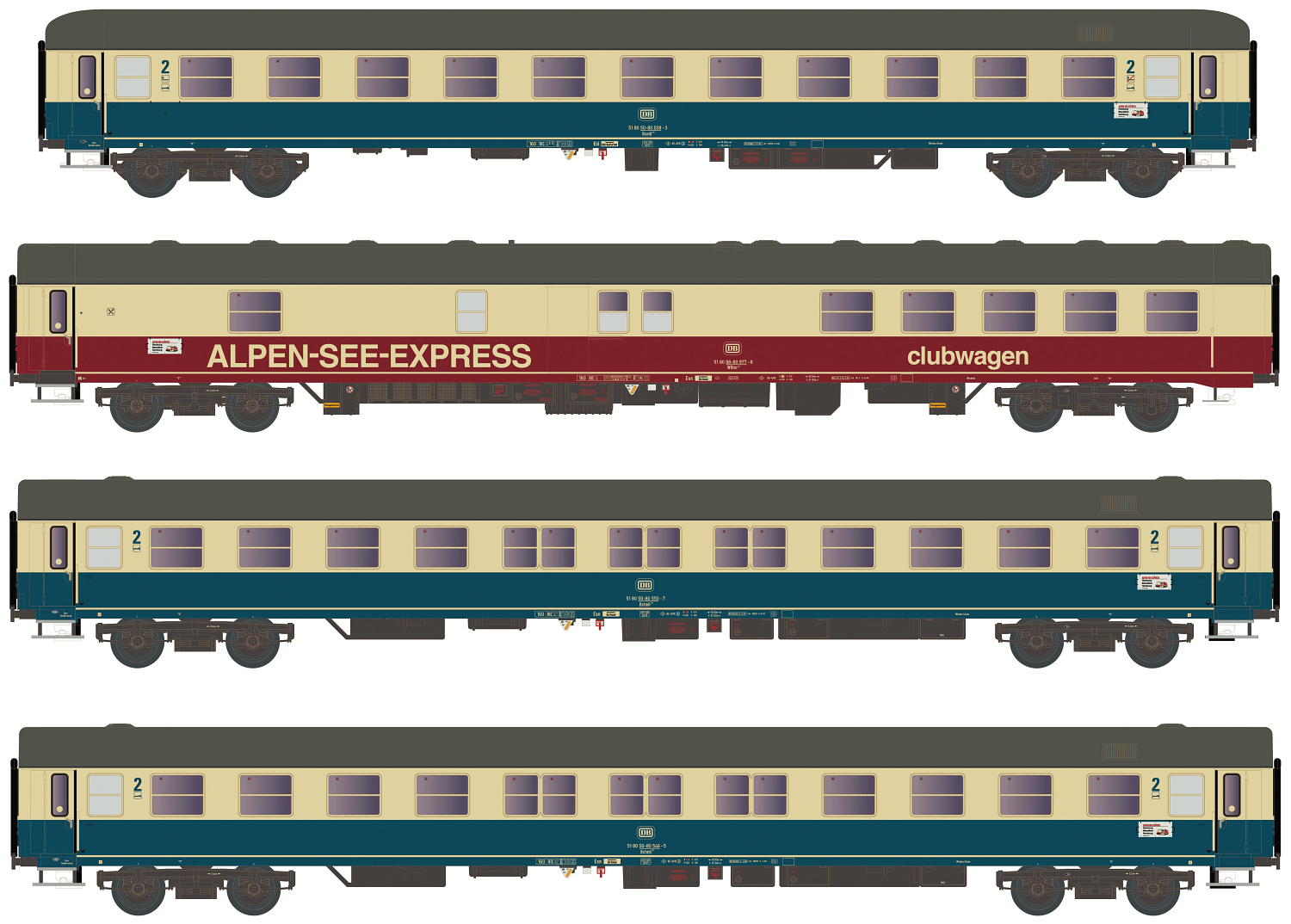 96033DC DB Personenwagen-Set 4-tlg. Ep.4