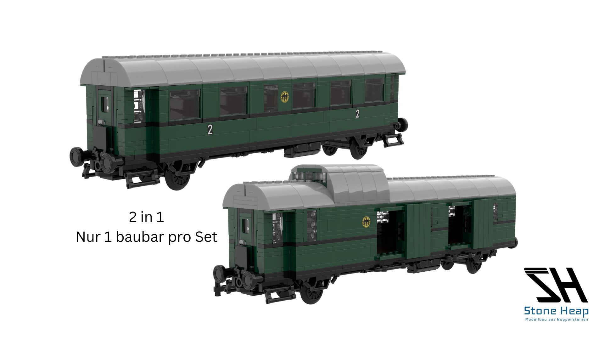 SH-3006 Personen und Gepäckwagen 2 in 1