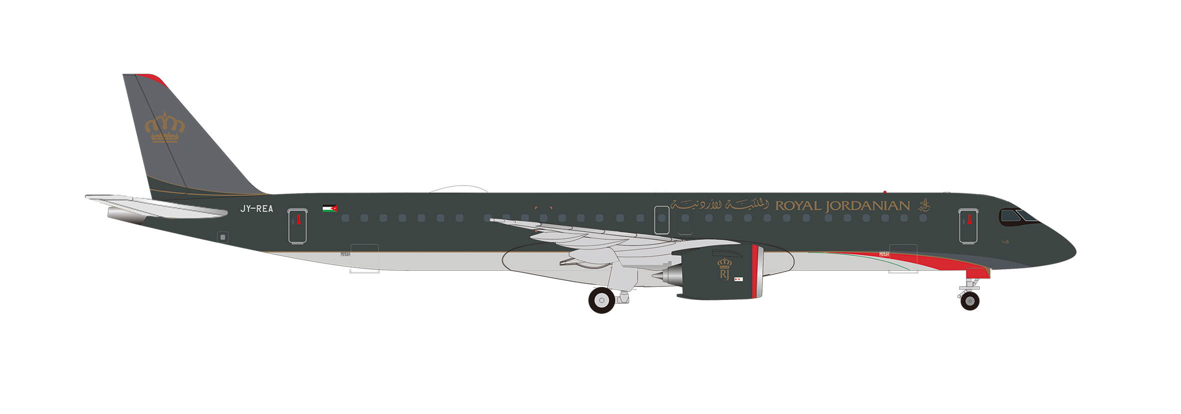 539272 Embraer E195-E2 Royal Jordanian Airlines