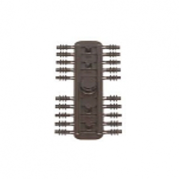 Sommerfeldt 168 Rillen-Isolator braun 2,6 x 5,4 mm 40 S