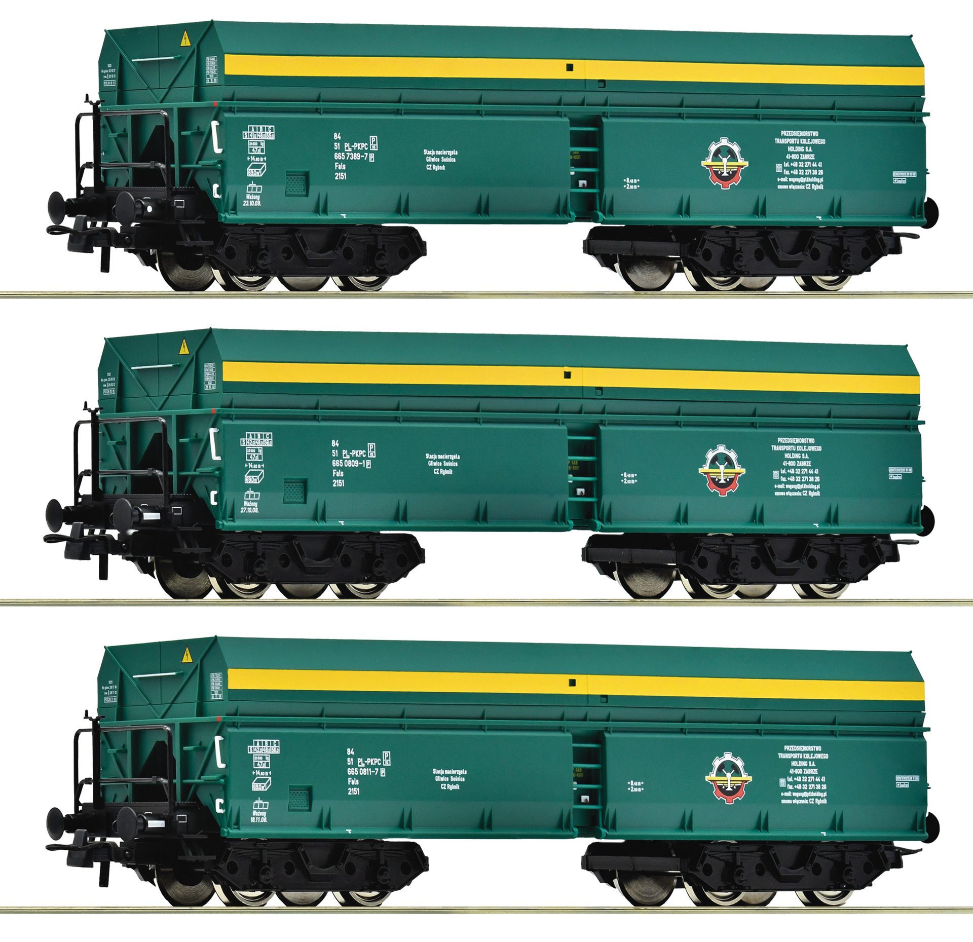 Roco 6600195 PTKiGK Selbstentladewg. Set 3tlg. Ep.5/6