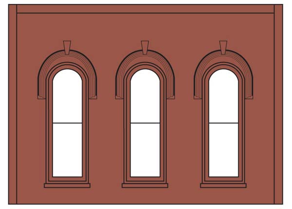 DPM90102 Arched Window