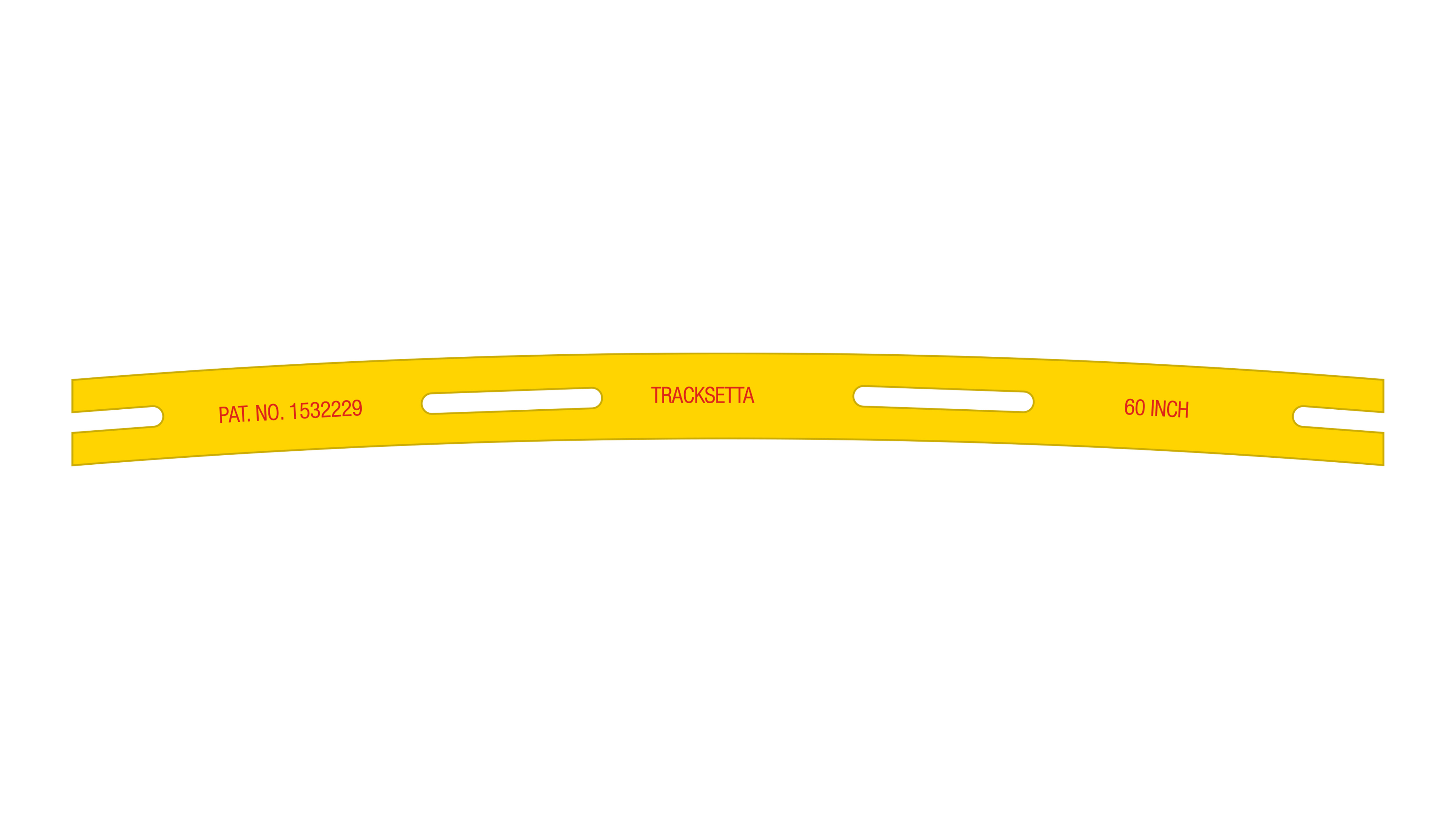 OOT60 Schablone für 1524mm Radius H0