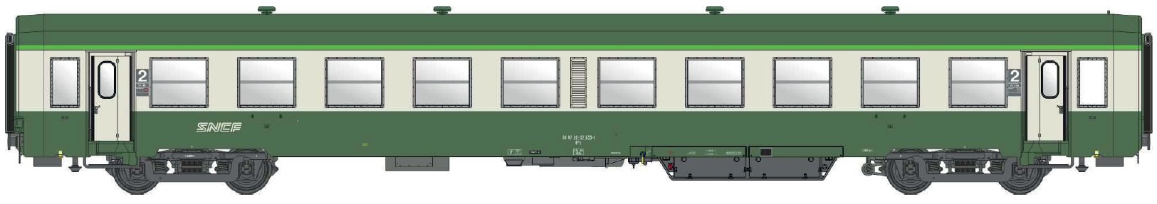 MW40047 SNCF Personenwagen USI B10t 2.Kl. Ep.5a