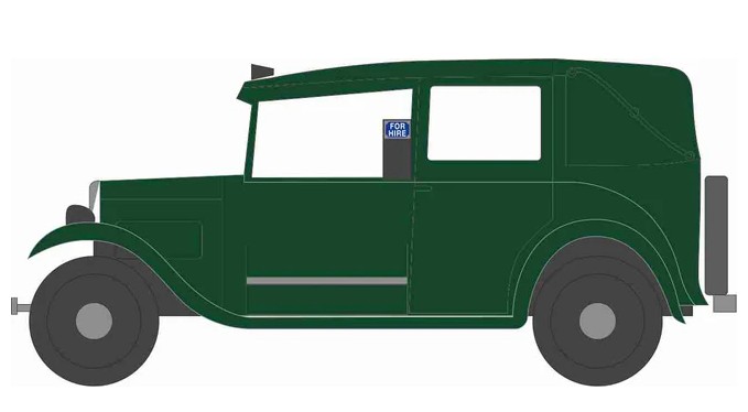 NAT005 Austin Low Loader Taxi Green