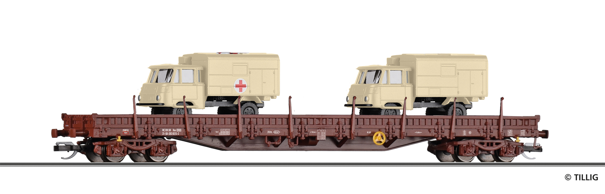 18146 Niederbordwagen Res 3936 der DR