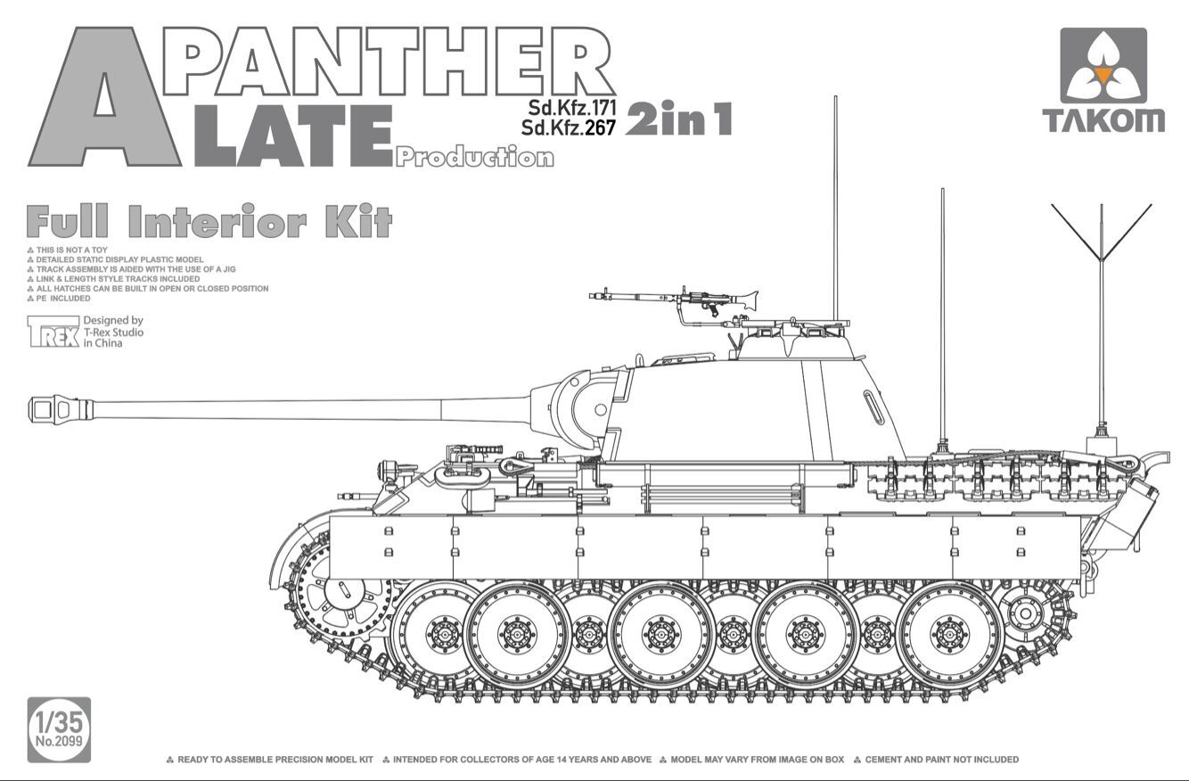 2099 Panther Ausf.A late prod. full Interior