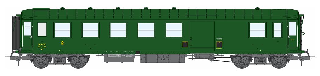 VB-464 SNCF Halbgepäckwagen 2.Kl. Ep.3d