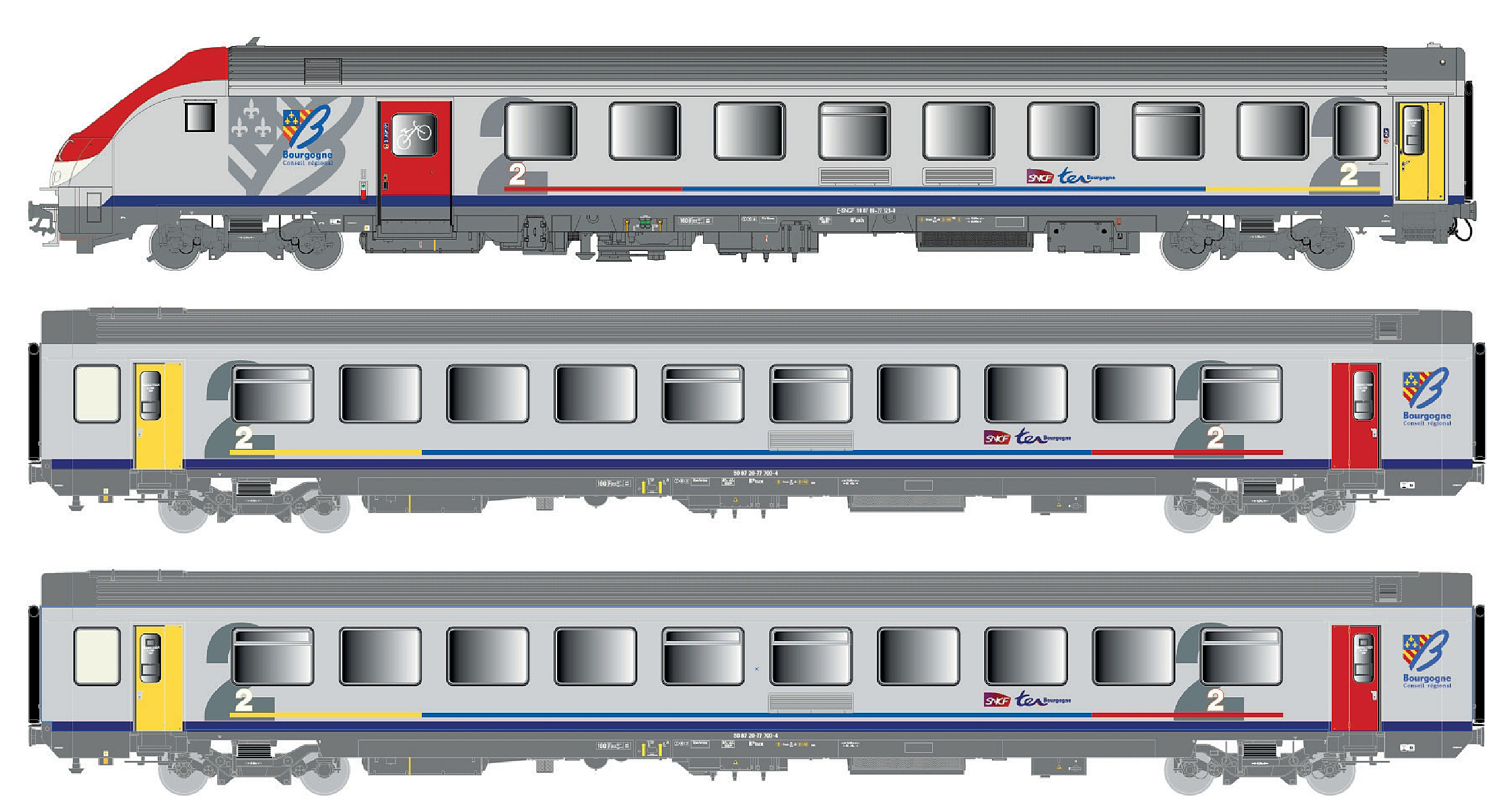 41233AC SNCF TER Bourgog. Personenwg-Set Ep.6 AC