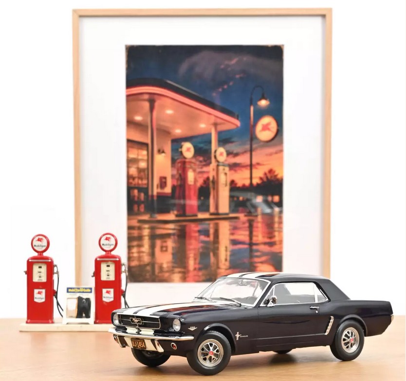 182805 Ford Mustang Coupe blau-met. (1966)