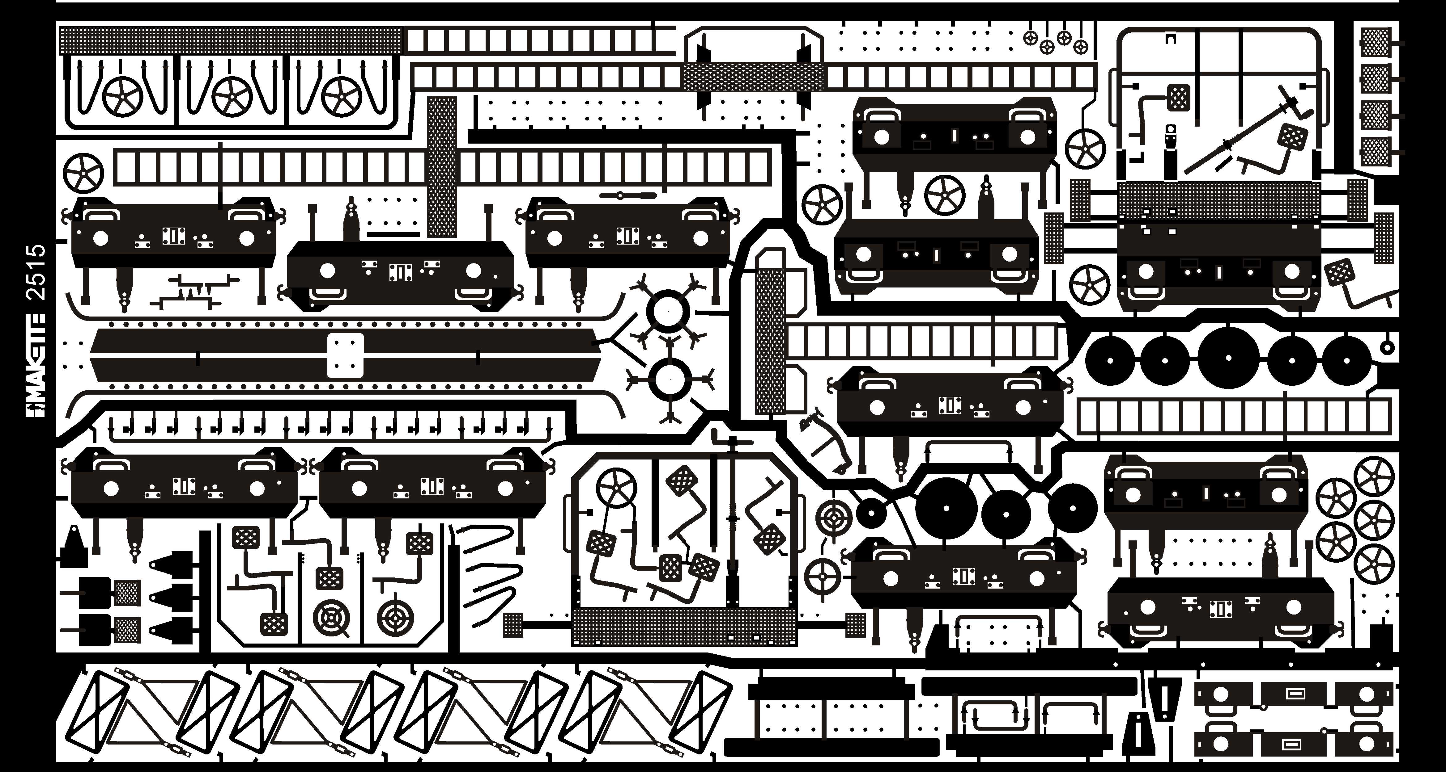 Makette 2515 Ätzplatte Güterwagen