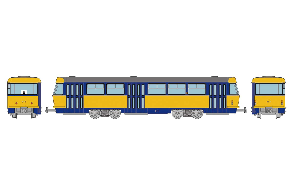 977821 LVB Straßenbahn-Set 2-tlg. Tatra Typ T4