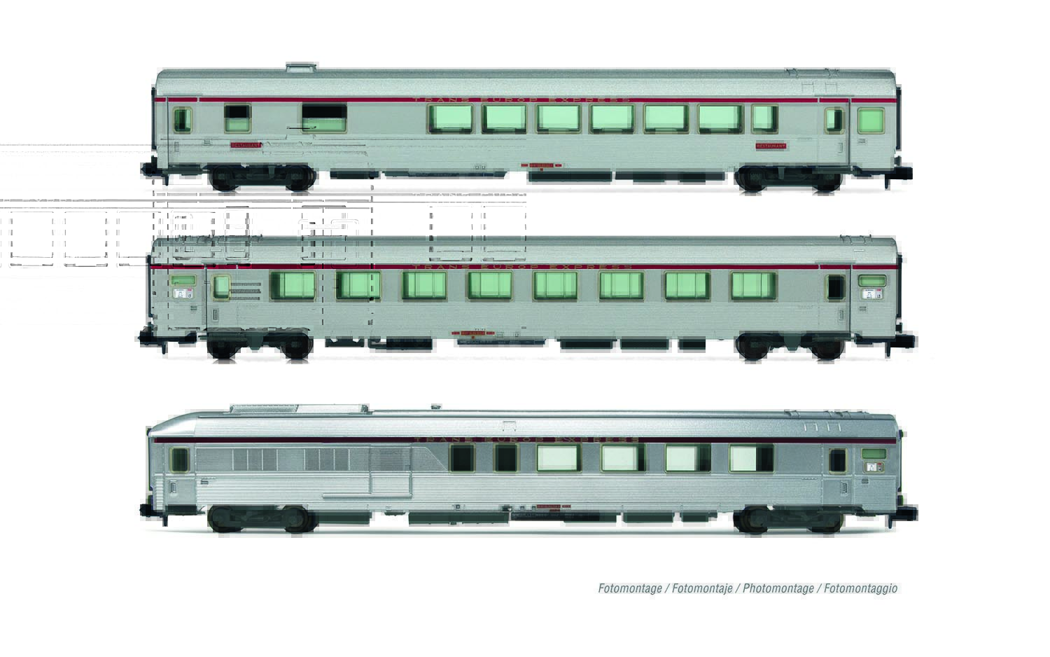 HN4500 SNCF Wagen-Set 3tlg. TEE "Mistral" Ep.4