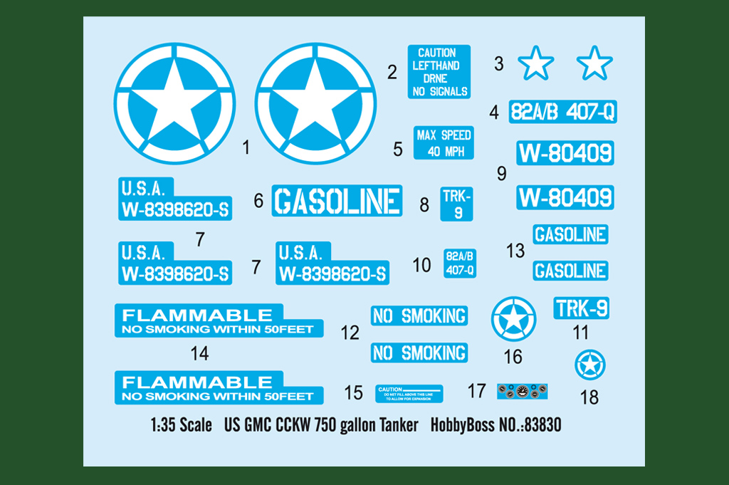 HobbyBoss 83830 GMC CCKW 750 Gallonen-Tankwagen