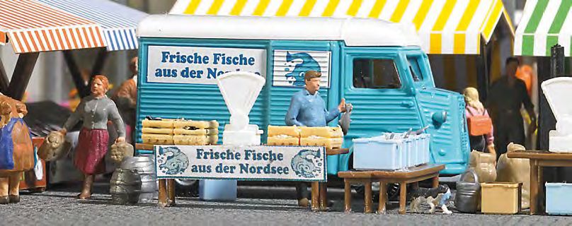 Busch 7990 A-Set: Fischhändler H0