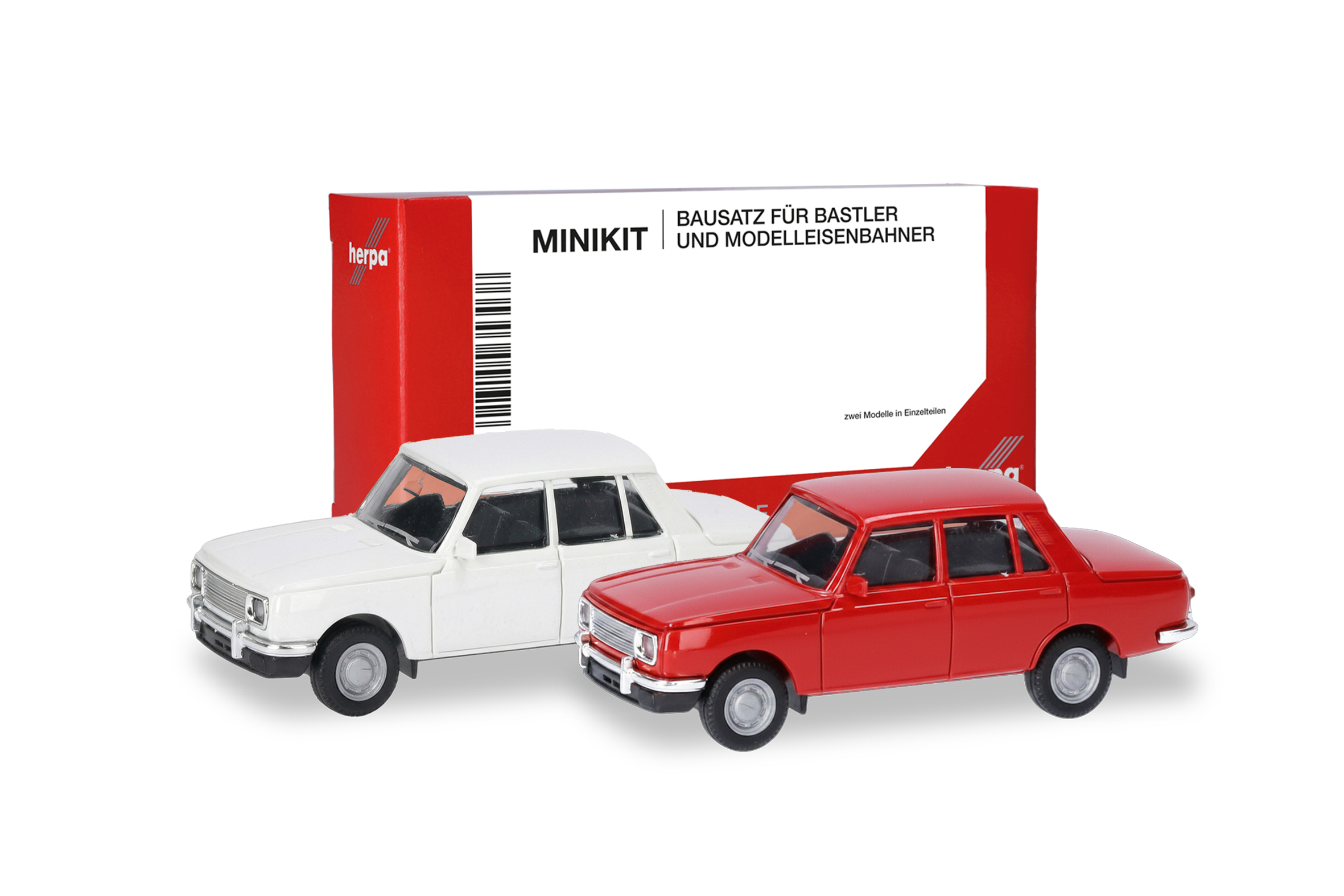 013918-003 MiniKit: Wartburg 353 Lim. weiß/rot