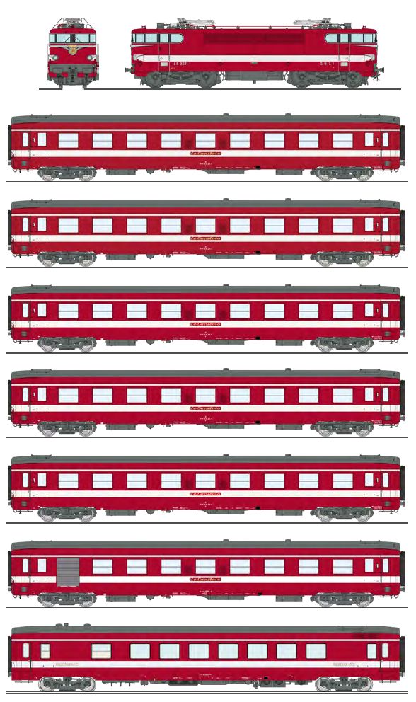 CM-016 SNCF Zug-Set Le Capitole 8-tlg Ep.3