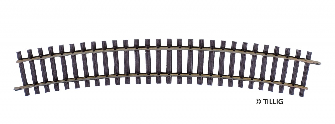 82121 Gleis gebogen R490 22,5°