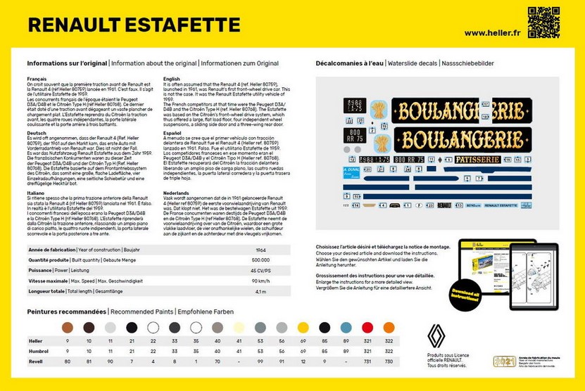 Heller 80743 Renault Estafette