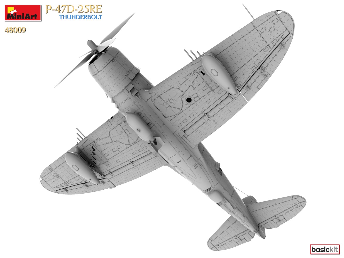 MiniArt 48009 P-47D-25RE Thunderbolt - Basis Kit