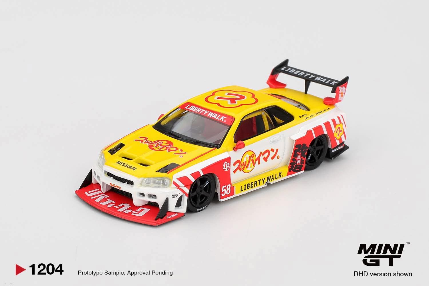MGT01204-R MiniGT: Nissan GTR (R34) LB-Super