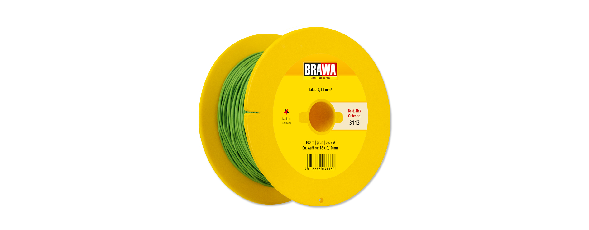 3113 Litze einadrig, grün 0,14 mm² 100 m
