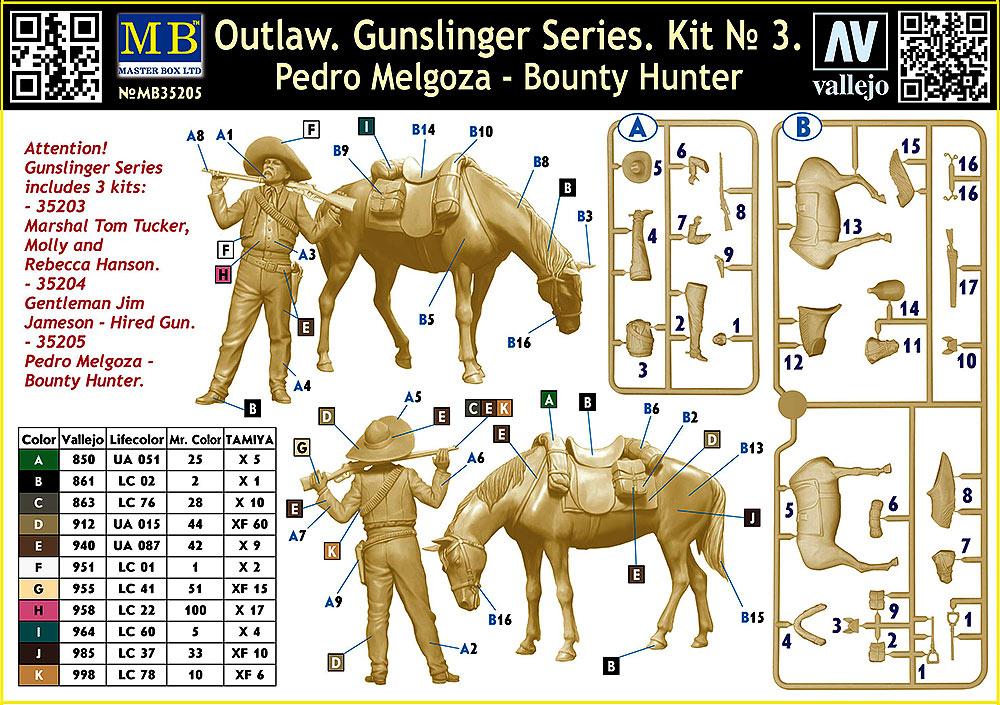 MB3520 US Rangers Normandy 1944 Figuren