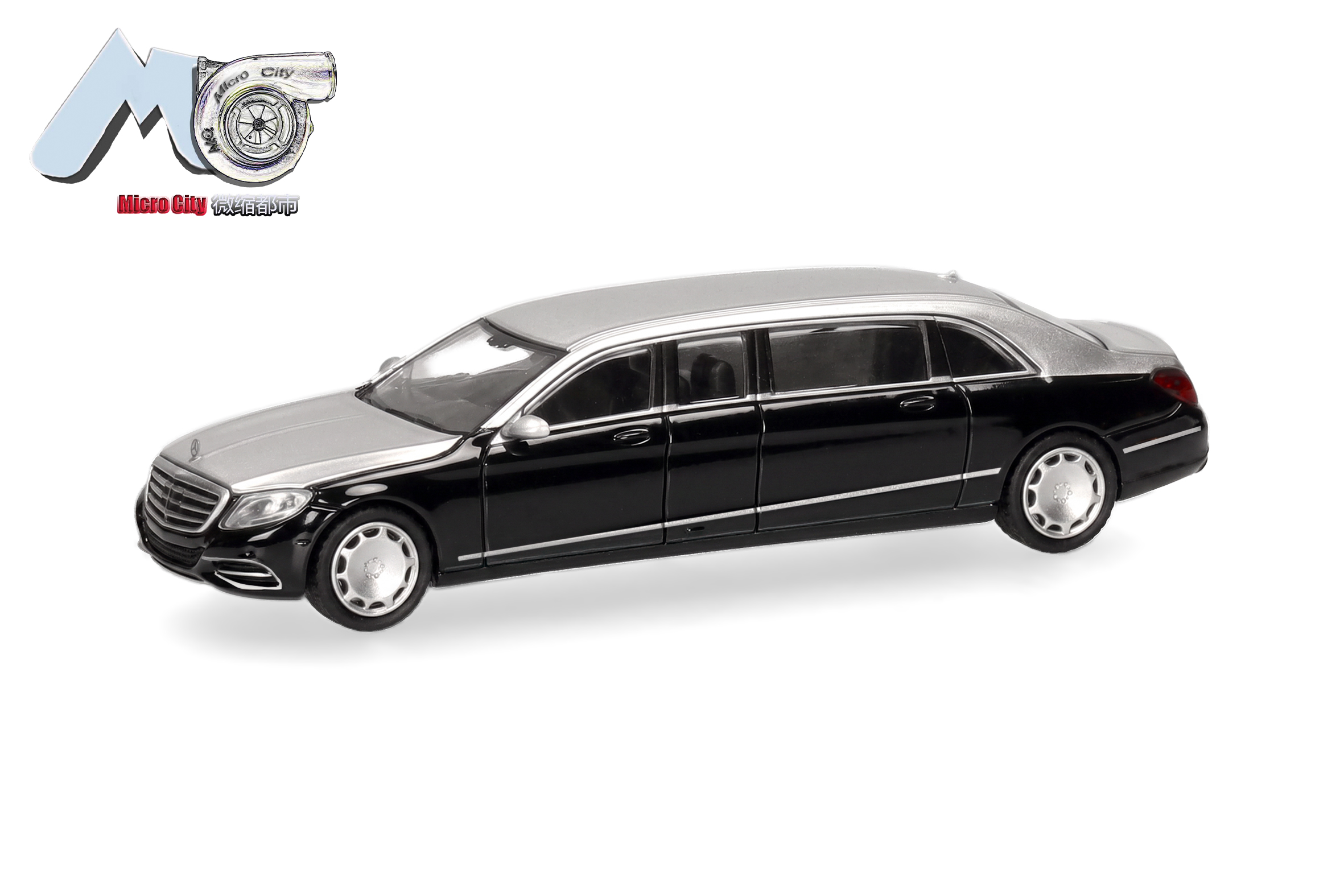 87MC000147 MicroCity: MB S600 Pullmann schwarz/silb