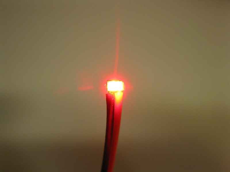 50027 LED SMD 0603 mit Kabel rot für Car Syst