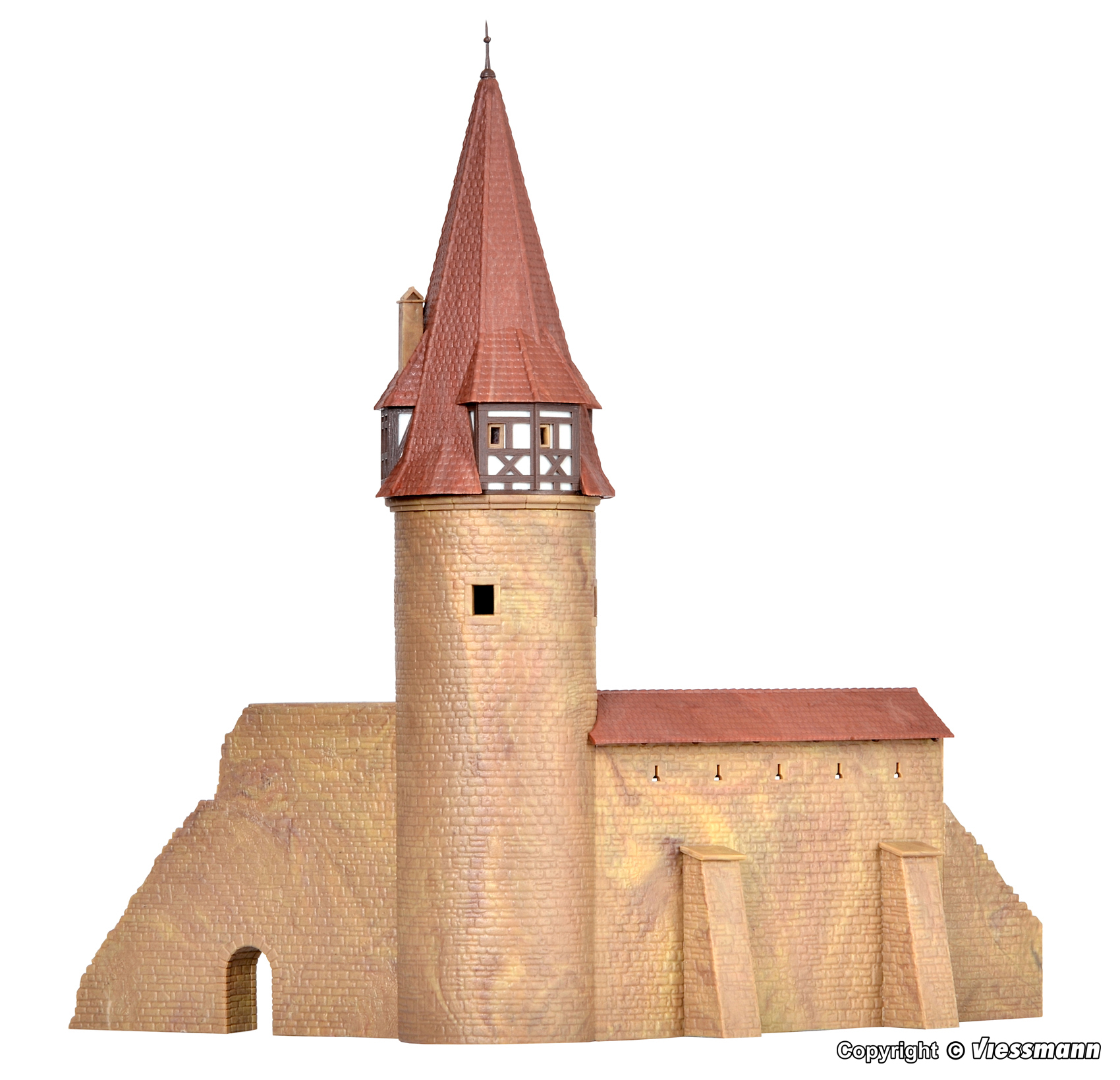 Kibri 37109 Rundturm mit Mauer Marktbreit