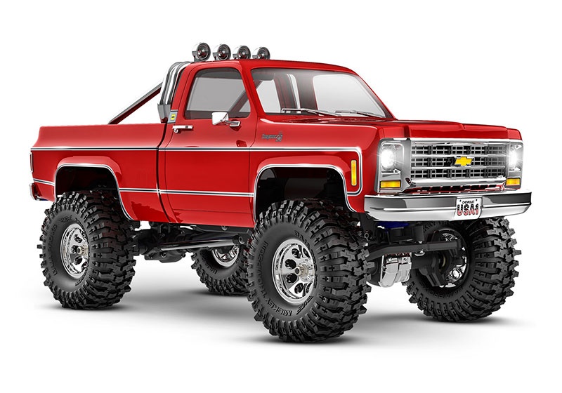 TRX97064-1RED TRX-4M Chevy K10 4x4 lifted rot 1/18 Cr