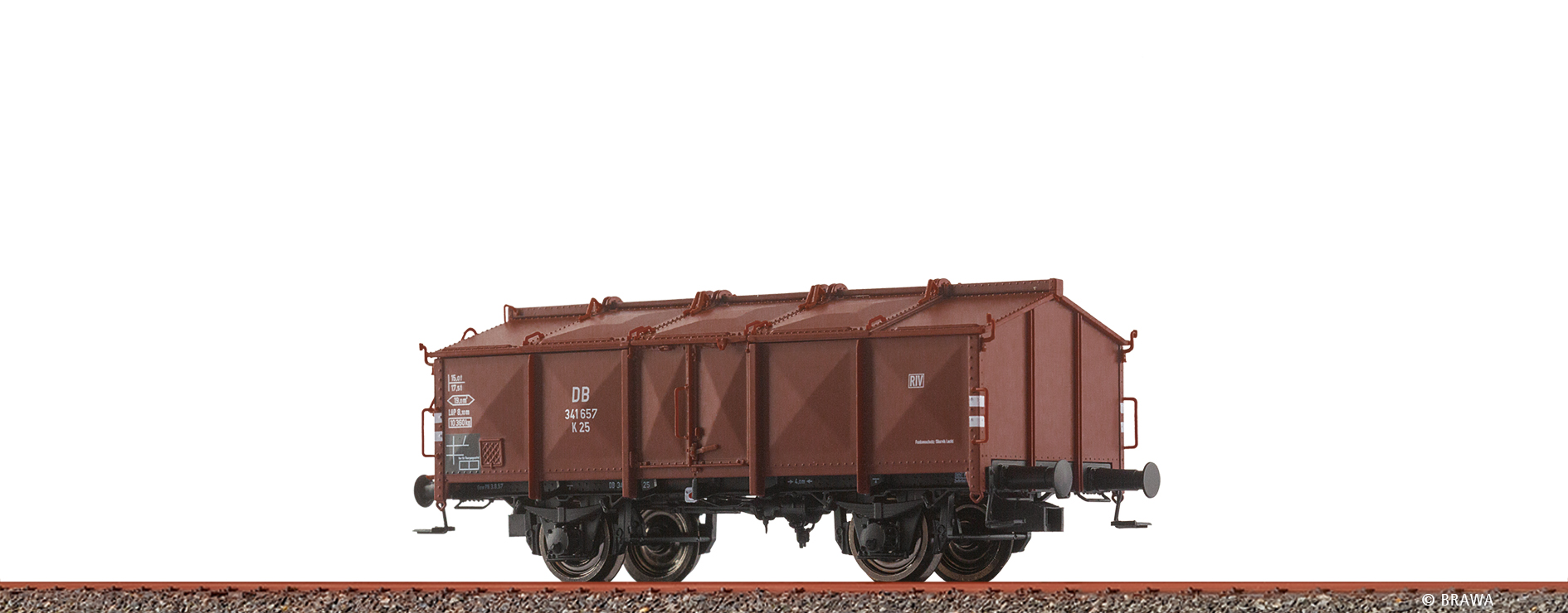Brawa 50776 DB Klappdeckelwagen K25 Ep.3