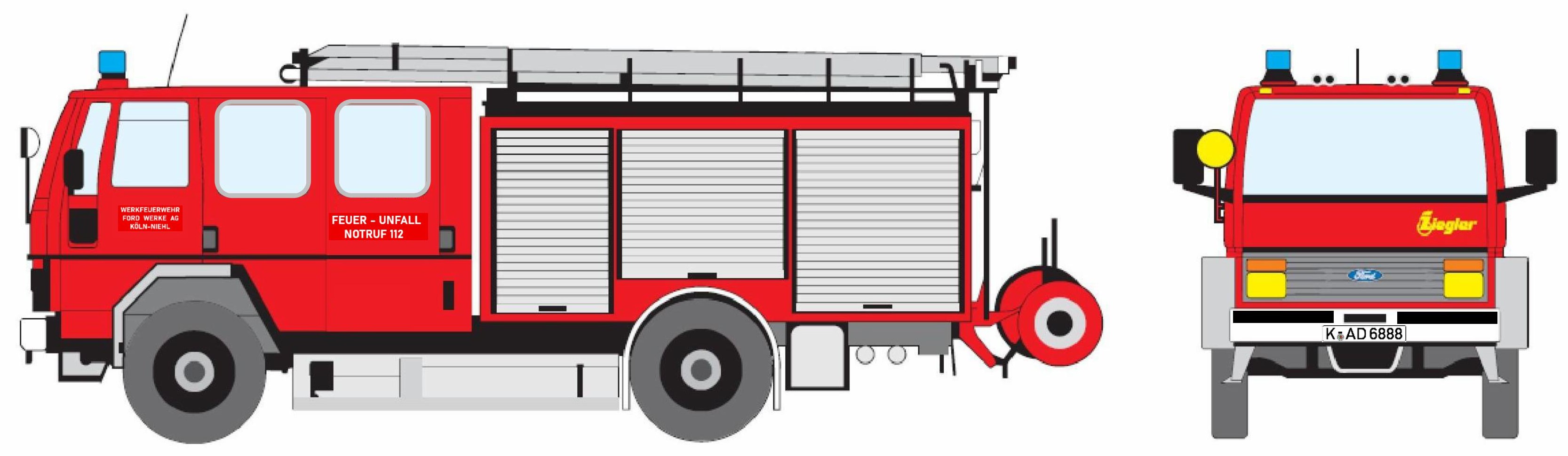 4127 Ford Cargo 1320 LF16 Werkfeuerwehr Ford