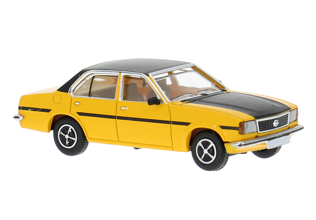 PCX870814 Opel Ascona B SR gelb m. schwarzem Dekor