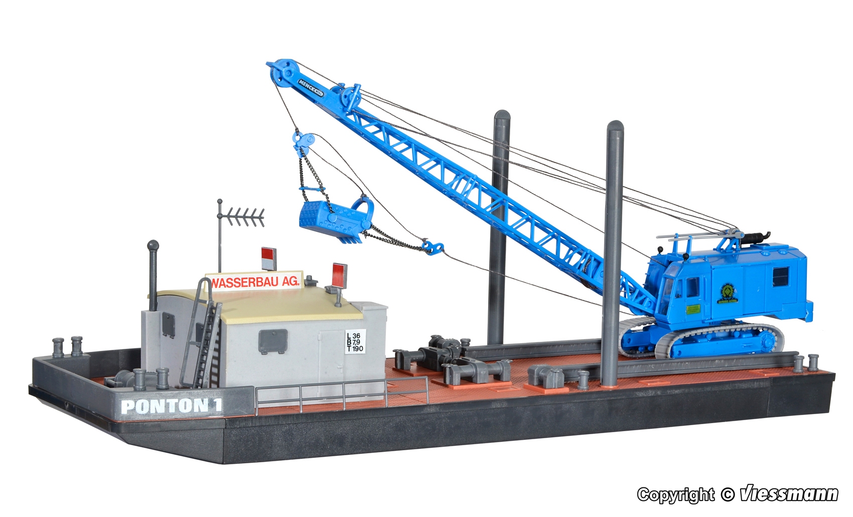 Kibri 39156 Arbeitsponton m. Bagger