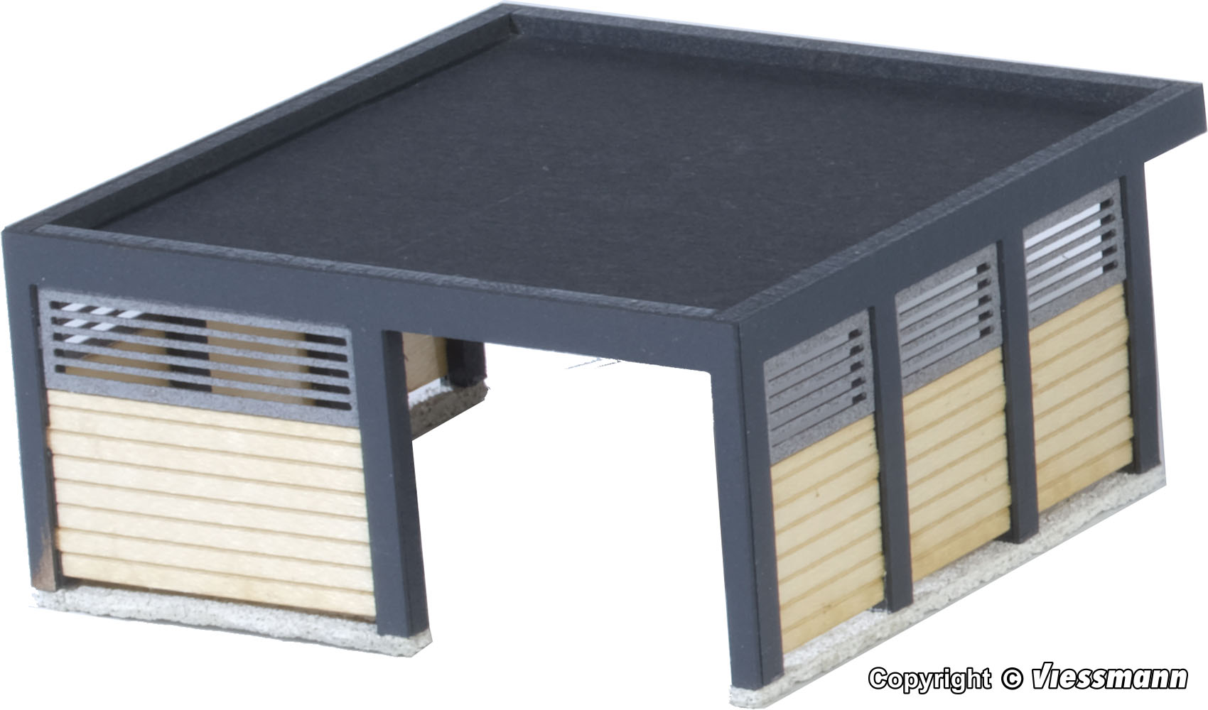 38346 H0 Carport - Polyplate Bausatz