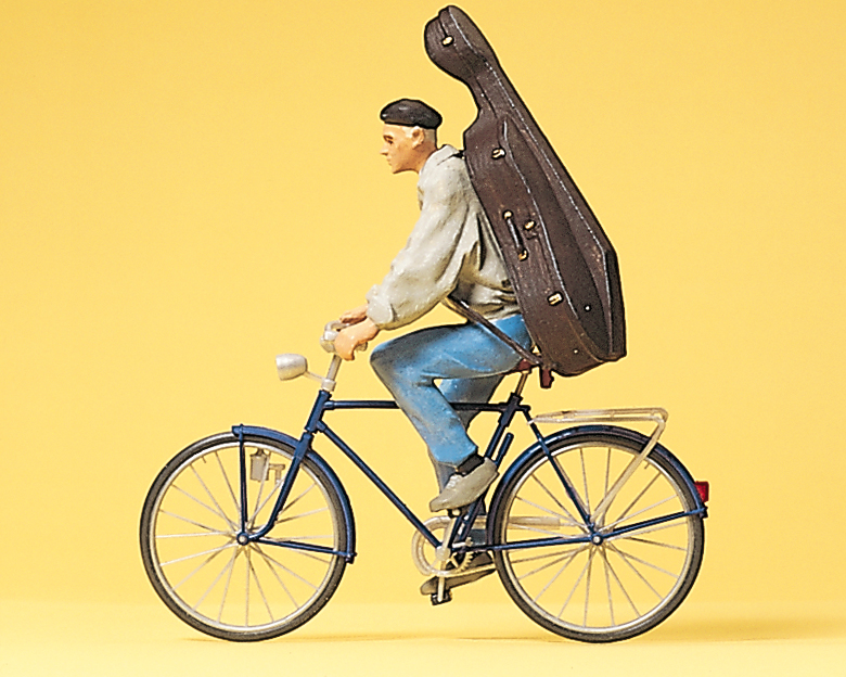 Preiser 45070 Student auf Fahrrad