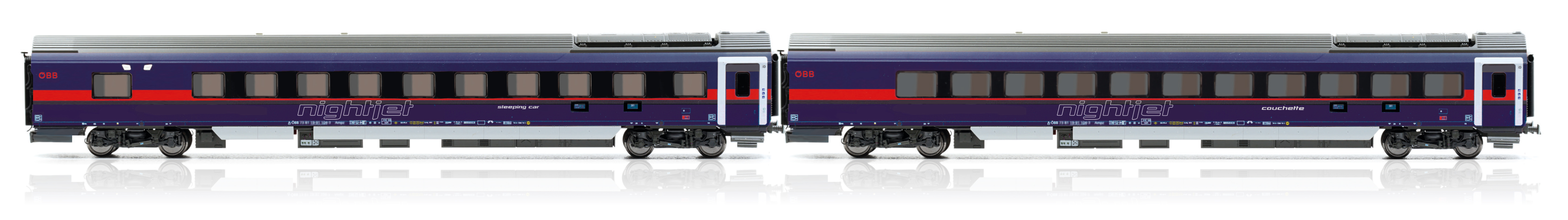 JC12410 ÖBB Nightjet WagenSet DANI 2-tlg Ep.6 AC