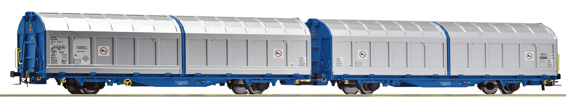 Roco 6600276 Transwaggon Schiebewandw.-Doppel Ep.5/6
