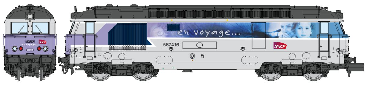 NW-337 SNCF En Voyage Diesellok BB 67416 Ep.5/6