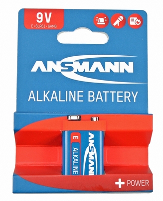 609045 Ansmann 9V-Block-Batterie Alkaline