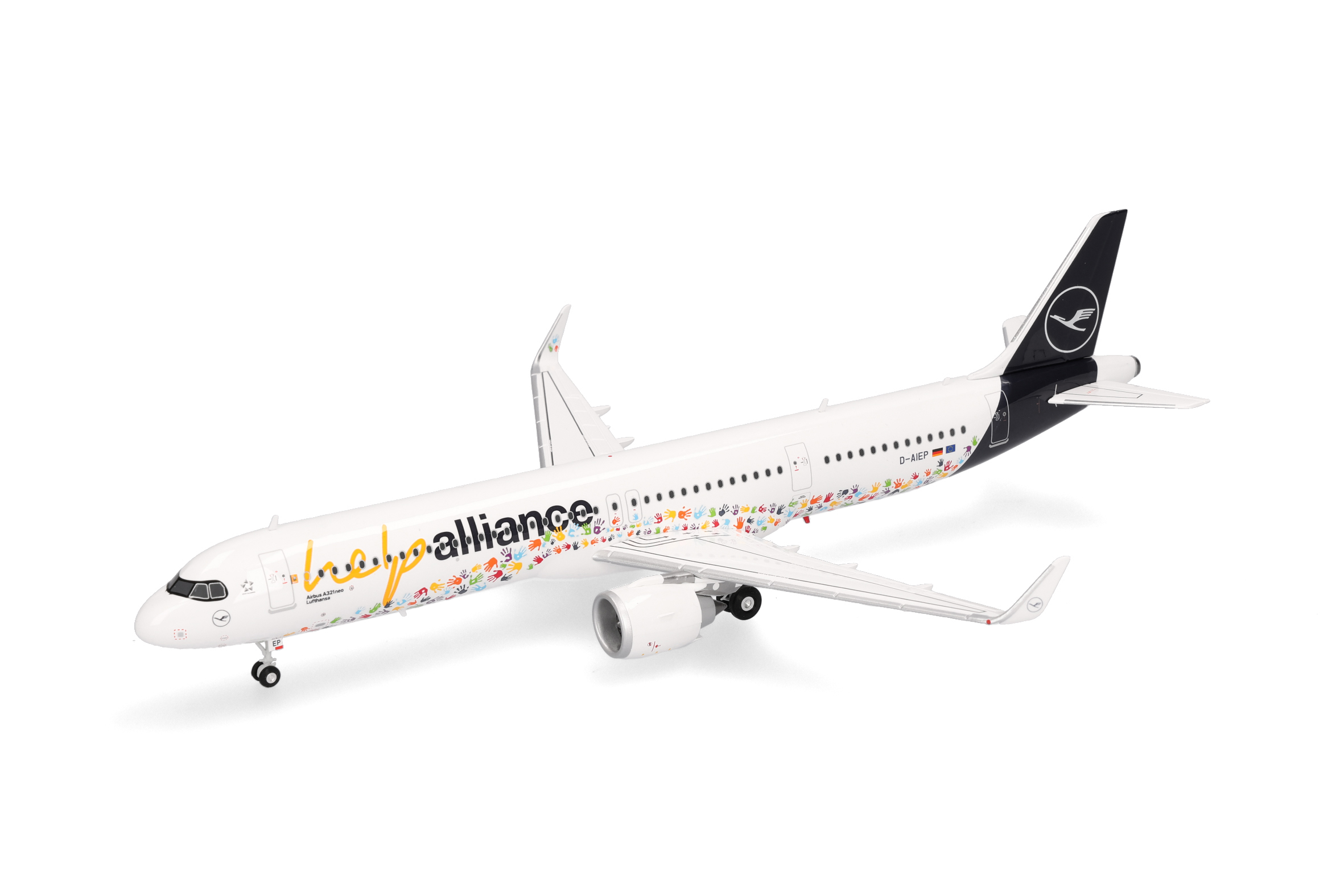 Herpa 573900 Airbus A321neo Lufthansa Help Alliance